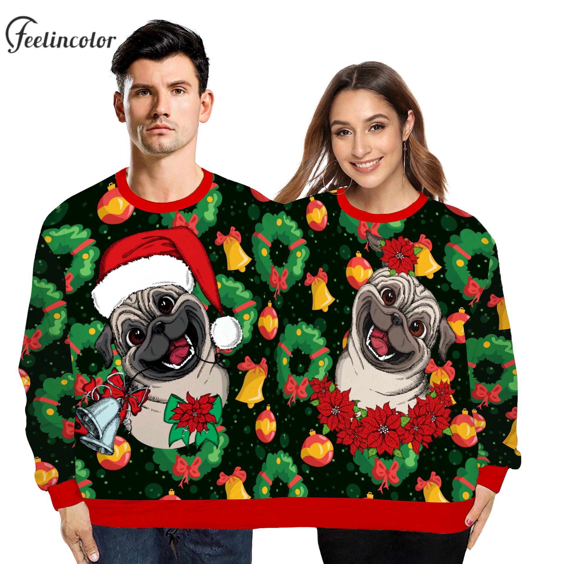 3D Printing Xmas - المرأة والرجل طويلة الأكمام عيد الميلاد
