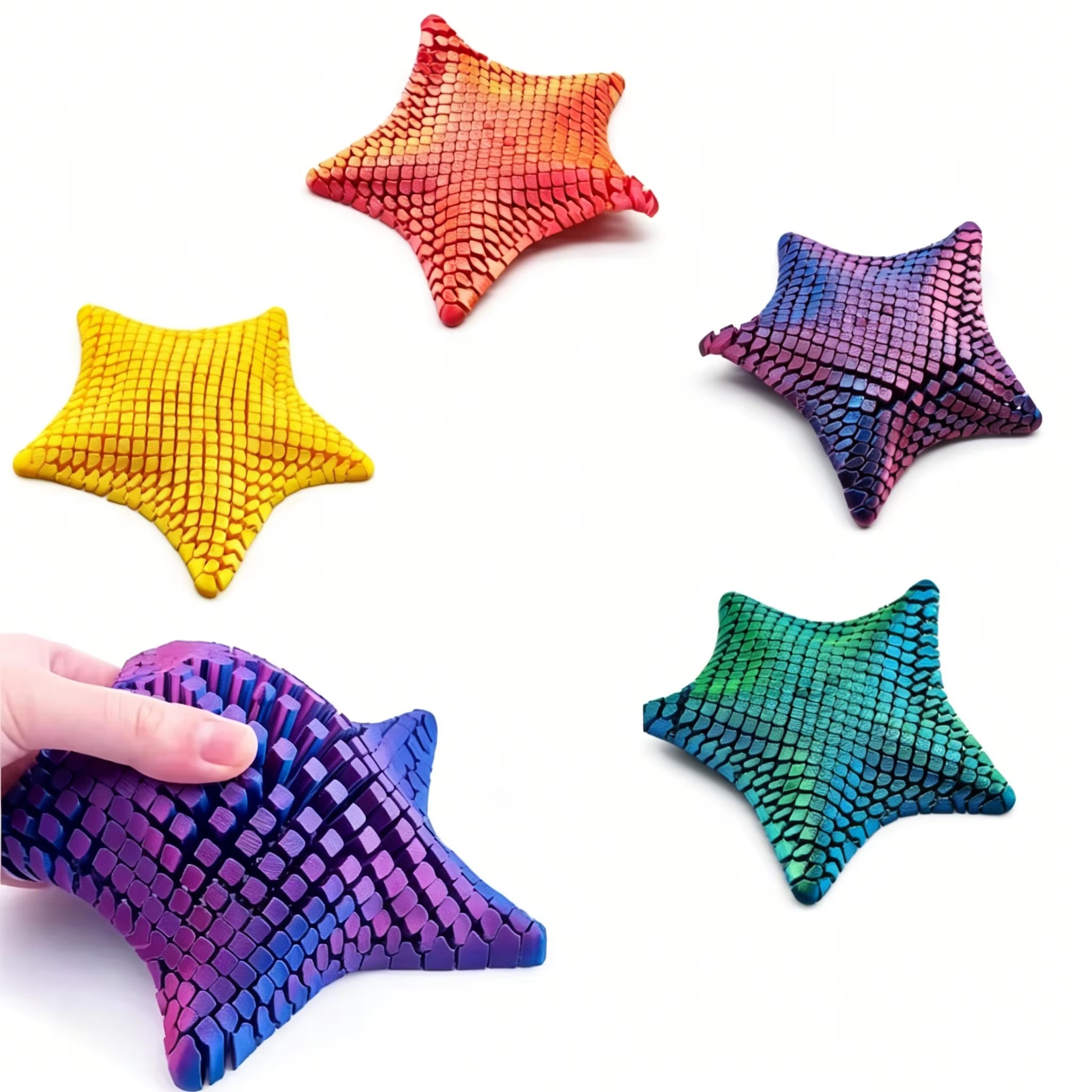 لعبة فيدجيت مرنة على شكل نجم ا - مراجعة 3D Printing Joint وسعره