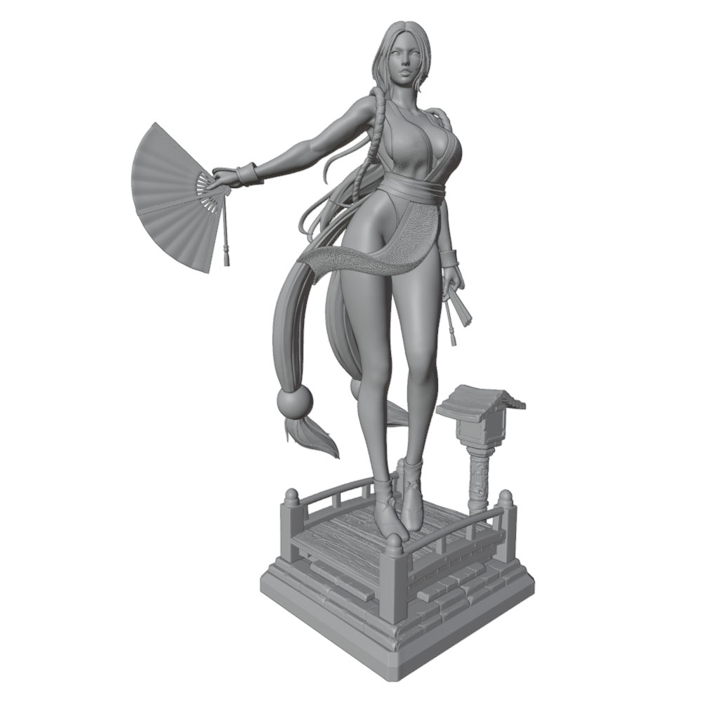 تمثال فتاة مثيرة بشعر طويل مصغ - مراجعة 3D Printing Nyc وسعره