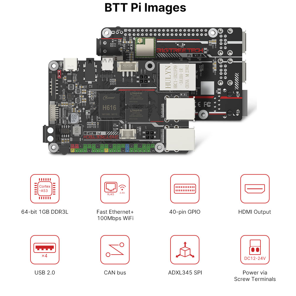 BIGTREETECH-PI V1.2 المجلس ، 6 - مراجعة Raspberry Pi 3D Print وسعره