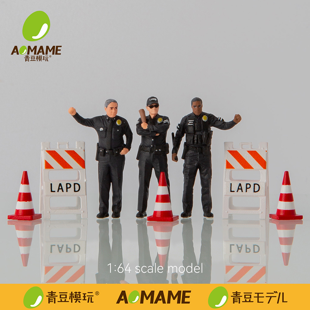 مجموعة تماثيل شرطة LAPD مقياس  - مراجعة 3D Printing Diecast Cars وسعره