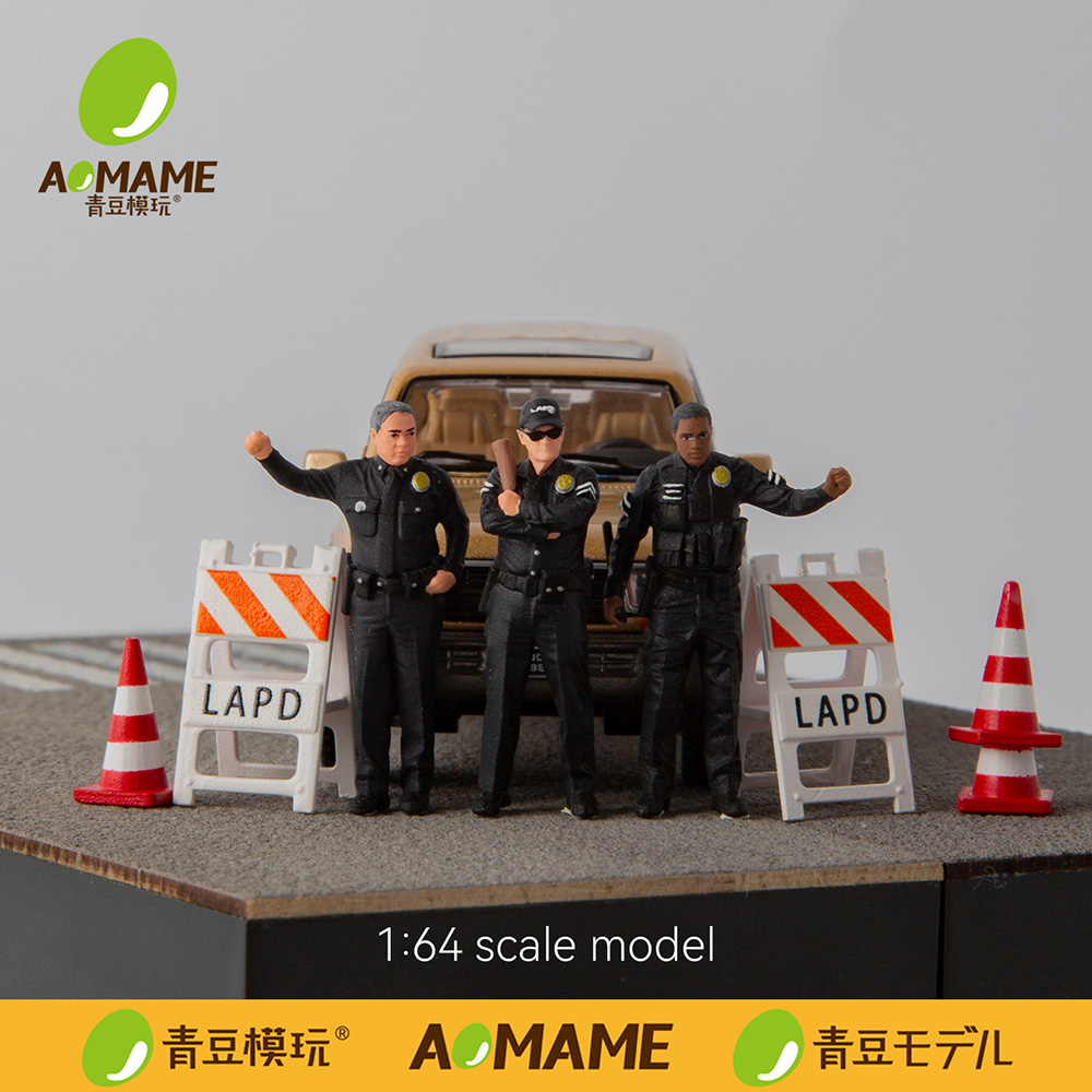 مجموعة تماثيل شرطة LAPD مقياس  - مراجعة 3D Printing Diecast Cars وسعره
