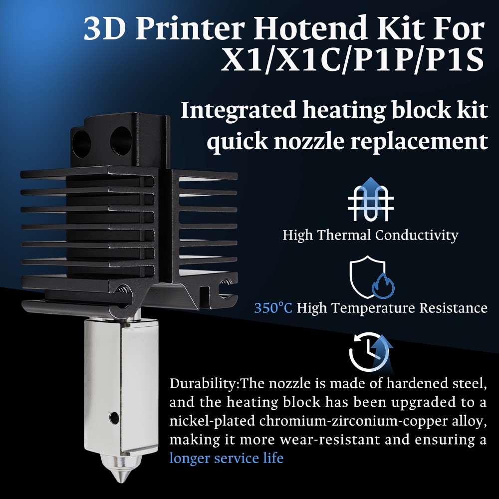 رأس طباعة ثلاثي الأبعاد (هوت إ - مراجعة 3D Printing Steel وسعره