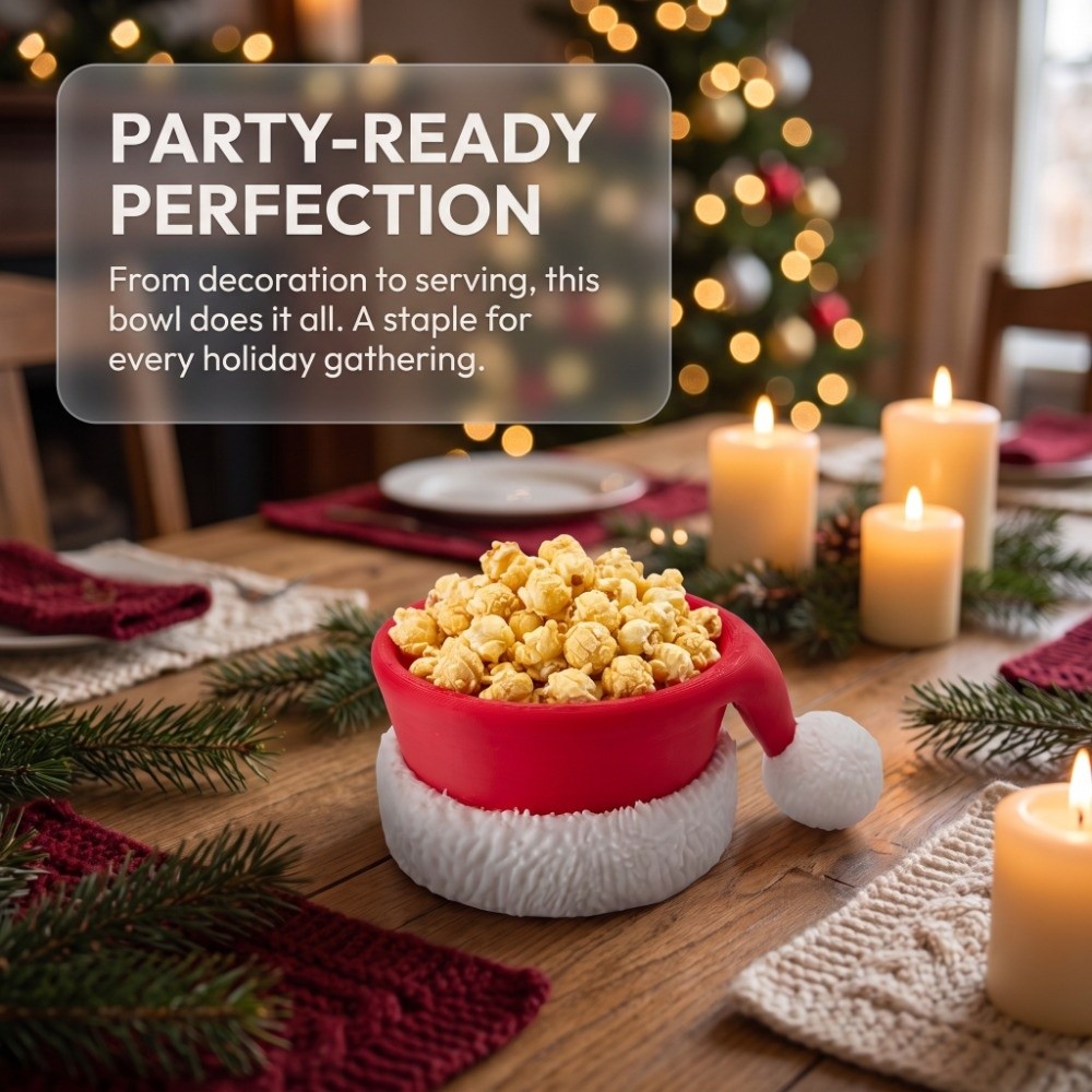 وعاء عيد الميلاد على شكل قبعة  - مراجعة 3D Printing Xmas وسعره